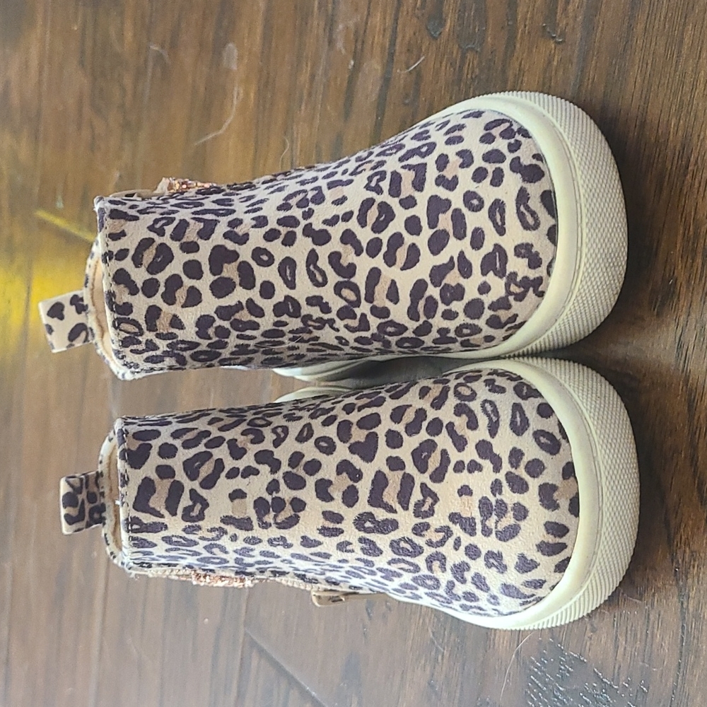 Leopard Toddler Booties